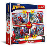 Trefl 4-in-1 The Heroic Spider-Man Puzzle - 35-70 Pcs | 34384